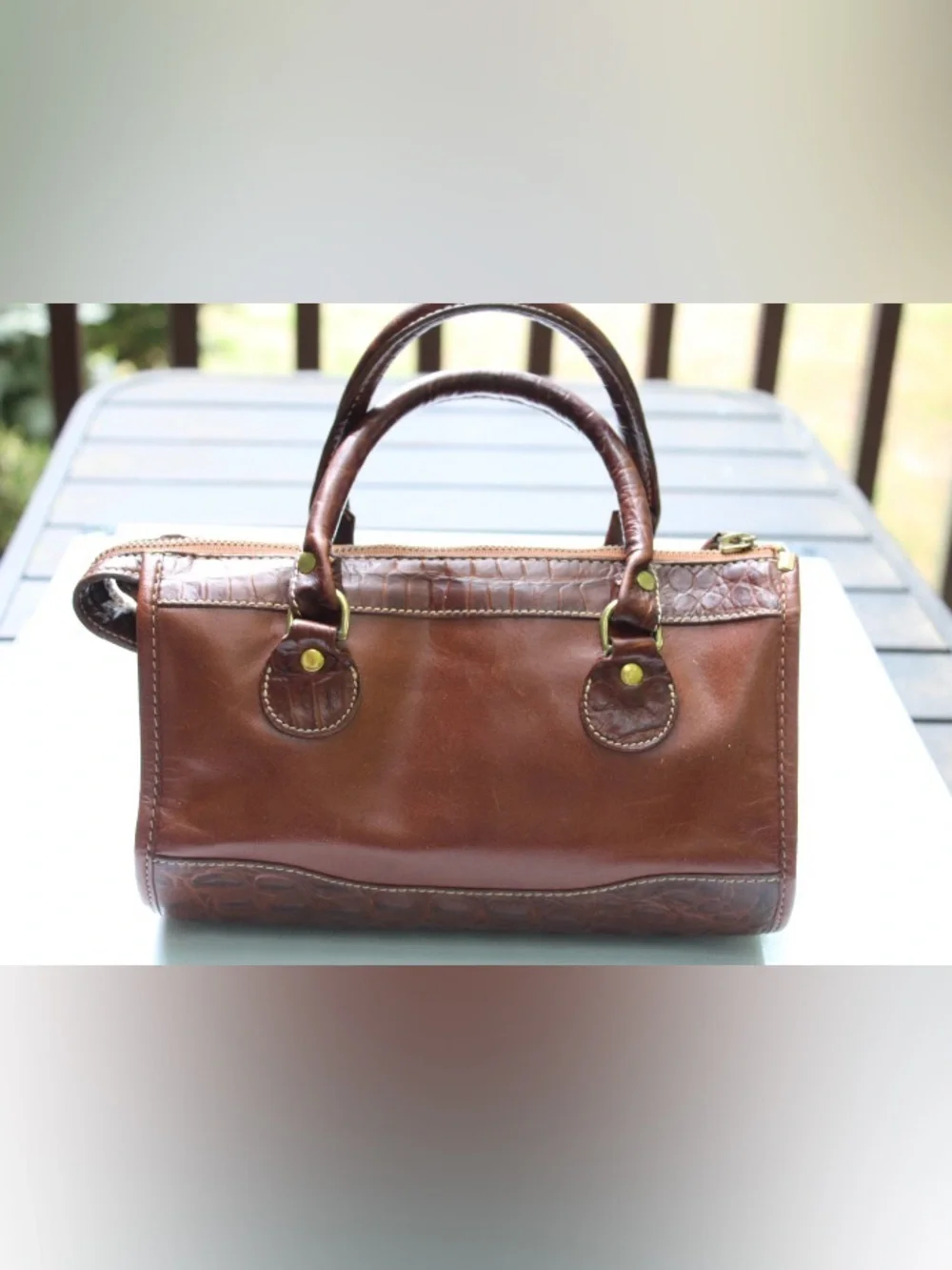 Vintage Brahmin small satchel bag